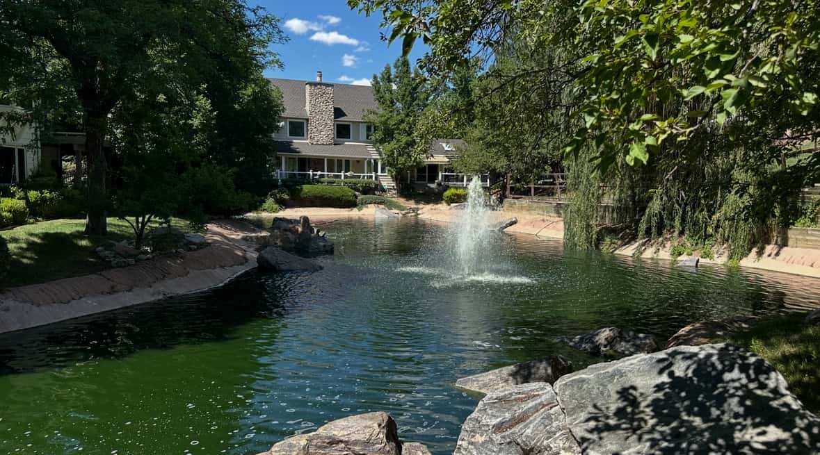 8 of 37. Pond View from Dining Room