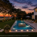 3D pool rendering for inspirational purposes only. See Documents section for drawn pool plans.