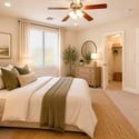 This versatile bedroom provides comfortable accommodations for guests, extended family, or a private office. Its spacious design complements the flexible floor plan and finished basement living spaces.