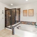 Unwind in the soaking tub after a long day.