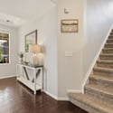 A spacious entry provides room to land.