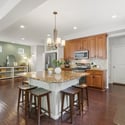 Gather and dine around the oversized kitchen island.