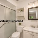 Master bath, virtually rehabbed