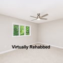 Primary bedroom, virtually rehabbed