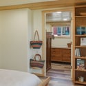 Primary suite walk-in closet.