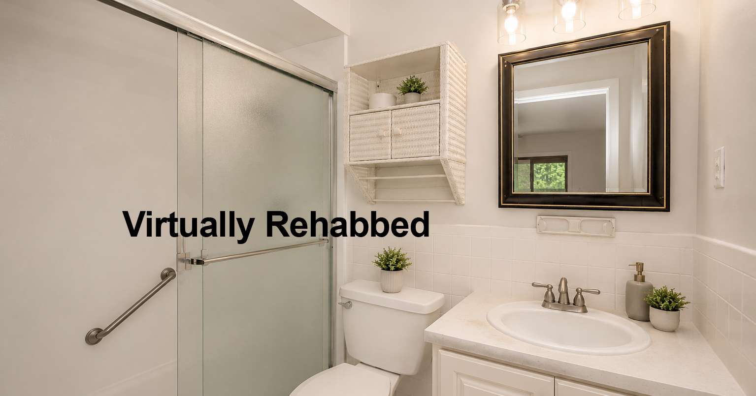 22 of 43. Master bath, virtually rehabbed