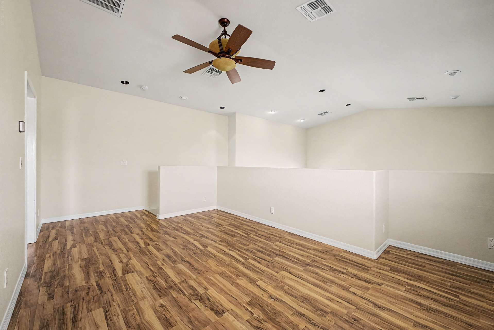 13 of 47. Bright and spacious, this versatile loft offers updated flooring, recessed lighting, and flexible open space perfect for entertaining, working from home, or creating a private retreat.