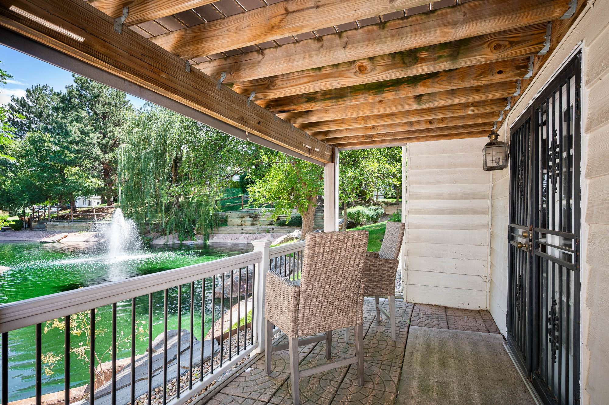 34 of 34. Lower Patio overlooking Pond