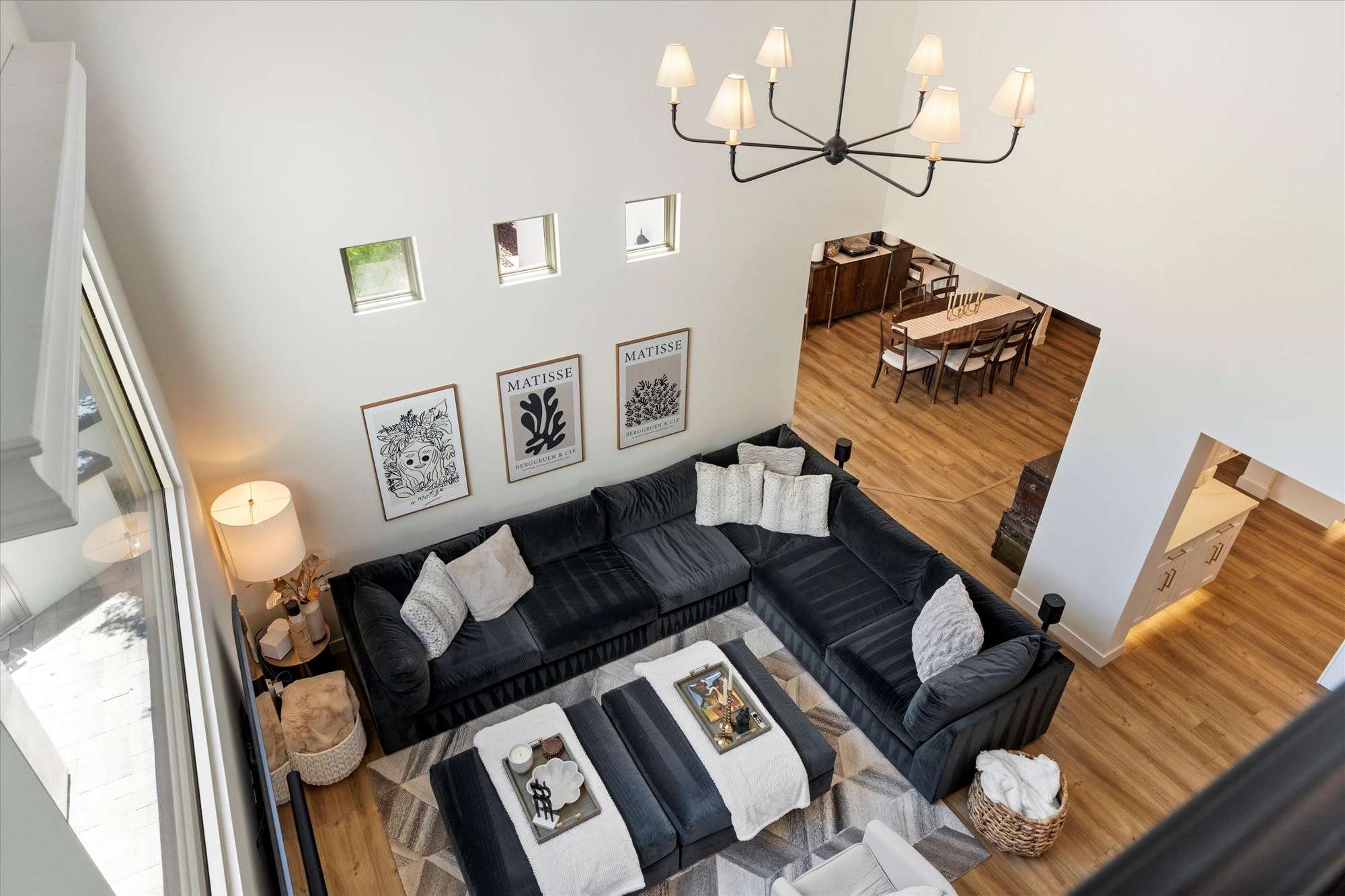 33 of 48. Loft perspective showcasing open sightlines to the great room, high ceilings, and the home s airy architectural layout.