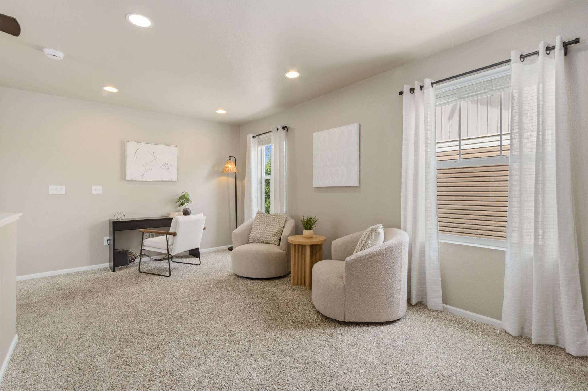 19 of 34. Create a home office, a playroom filled with imagination, or simply a second living space where everyone can hang out.