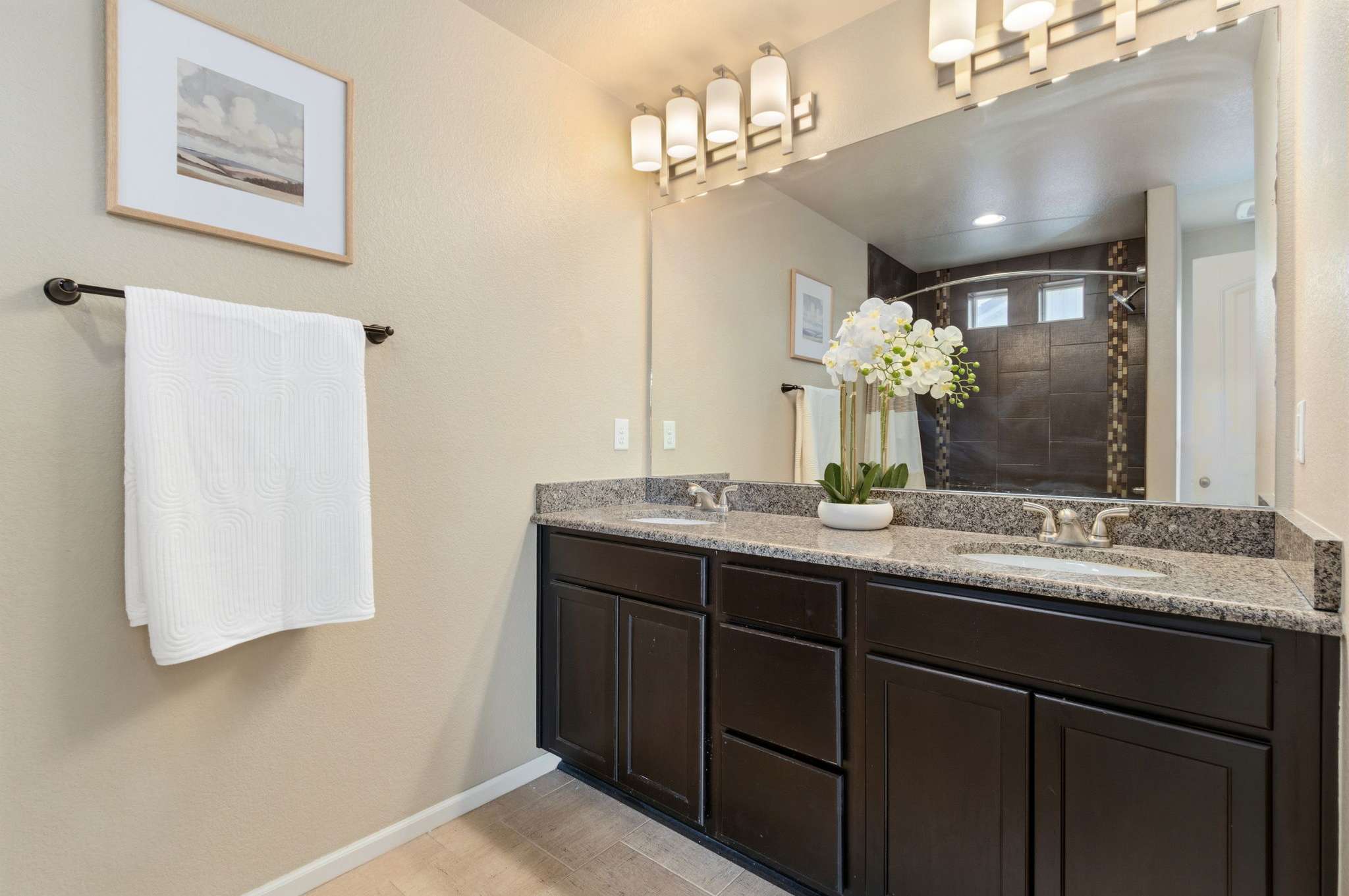 25 of 34. A second full bathroom is located upstairs.
