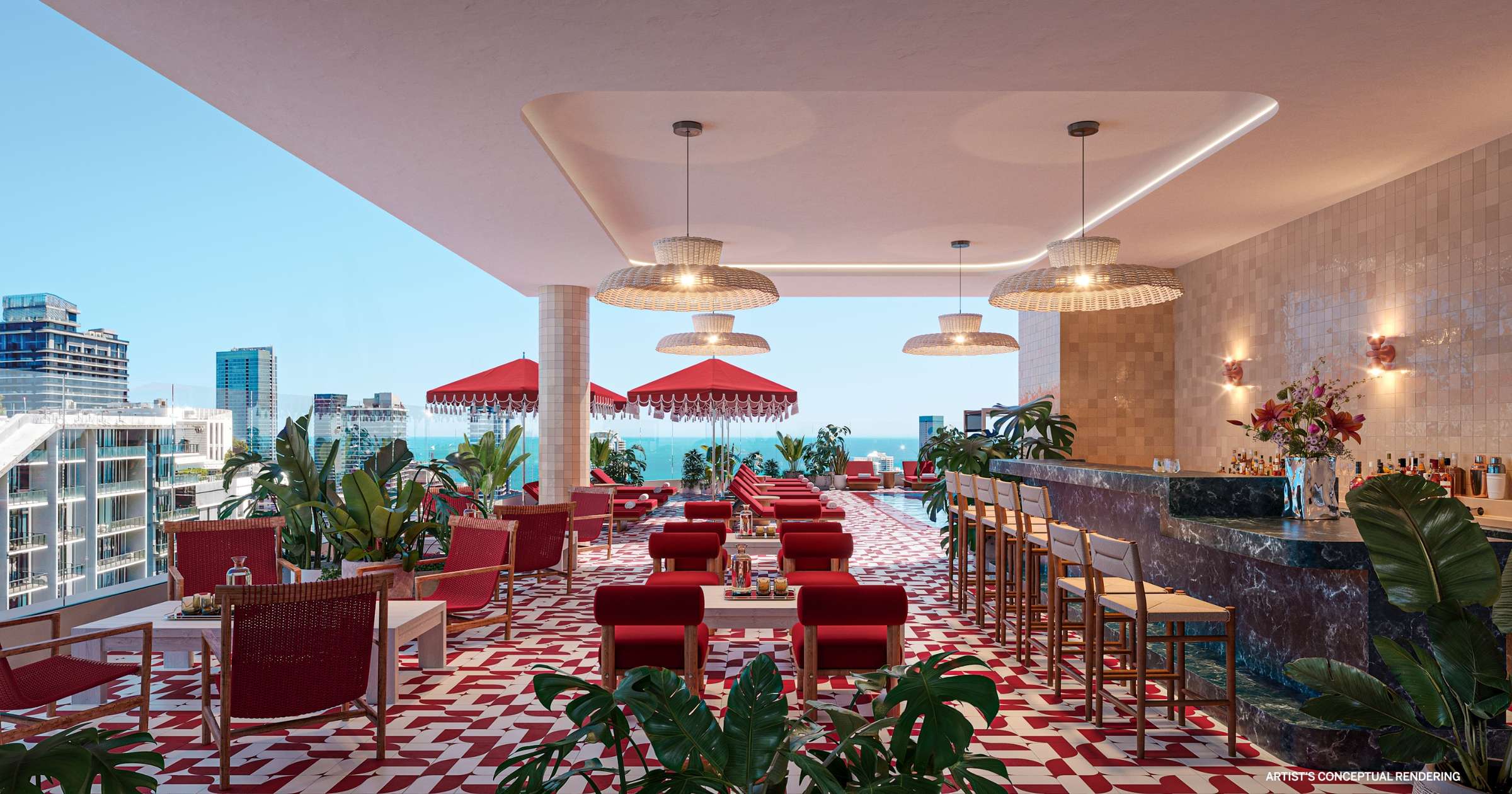 11 of 32. The Pool Lounge at The Standard Residences Brickell Miami