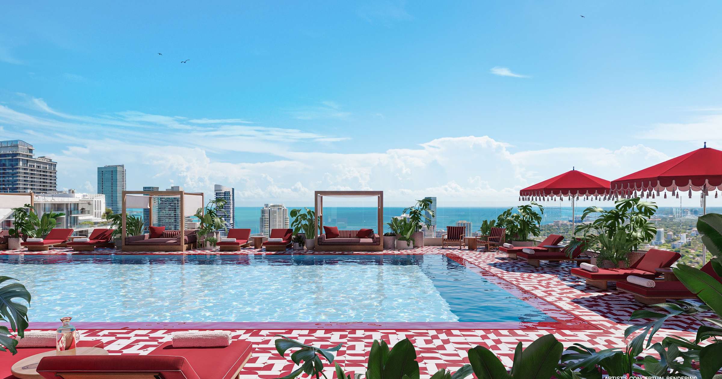 2 of 32. The Rooftop Pool at The Standard Residences Brickell Miami