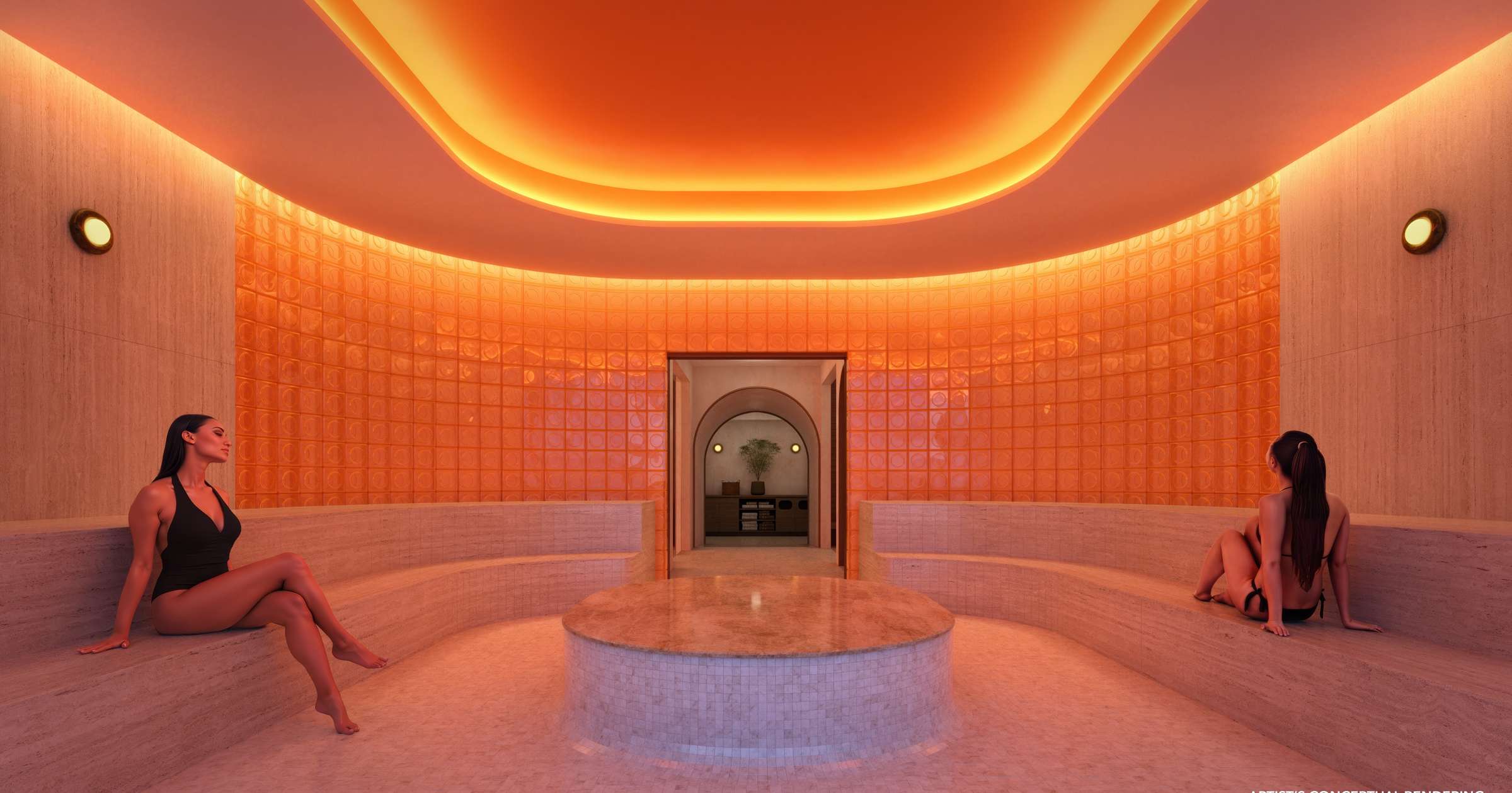 13 of 32. The Hammam at The Standard Residences Brickell Miami