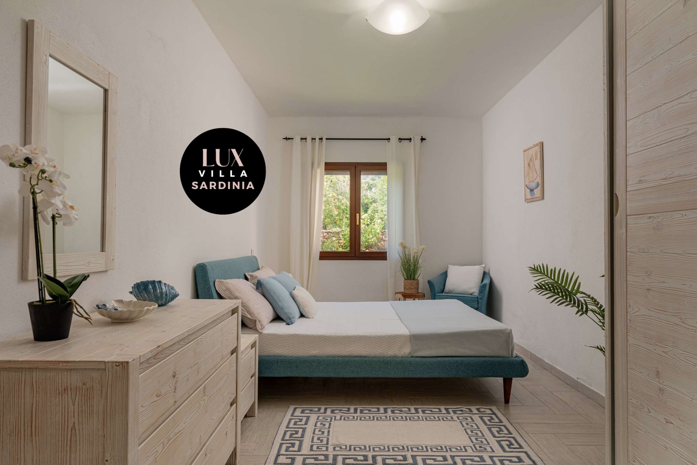 30 of 66. Bright and welcoming bedroom featuring natural light, modern furnishings, and a tranquil view of greenery.
