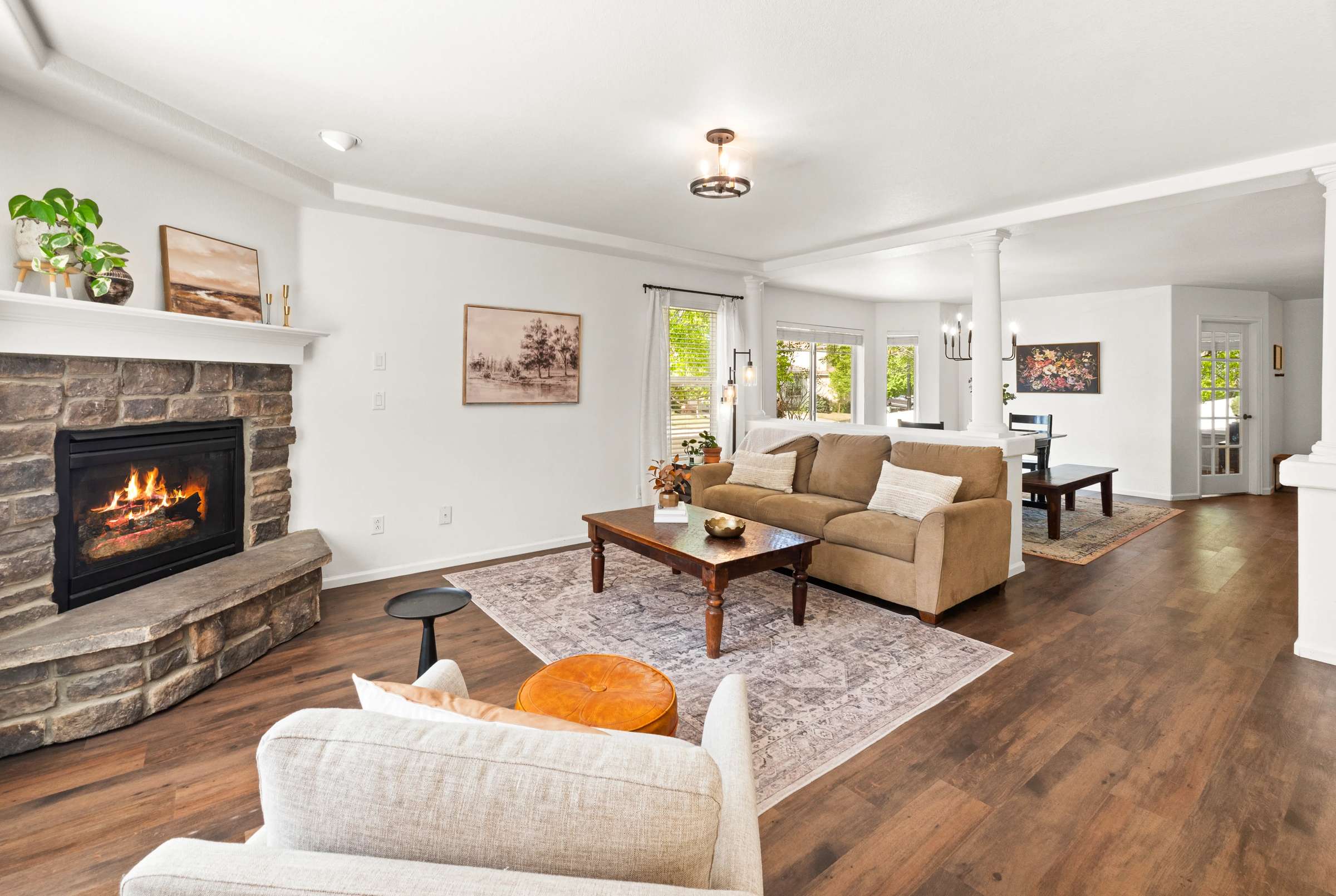 9 of 51. An open concept layout is ideal for both everyday living and hosting guests.