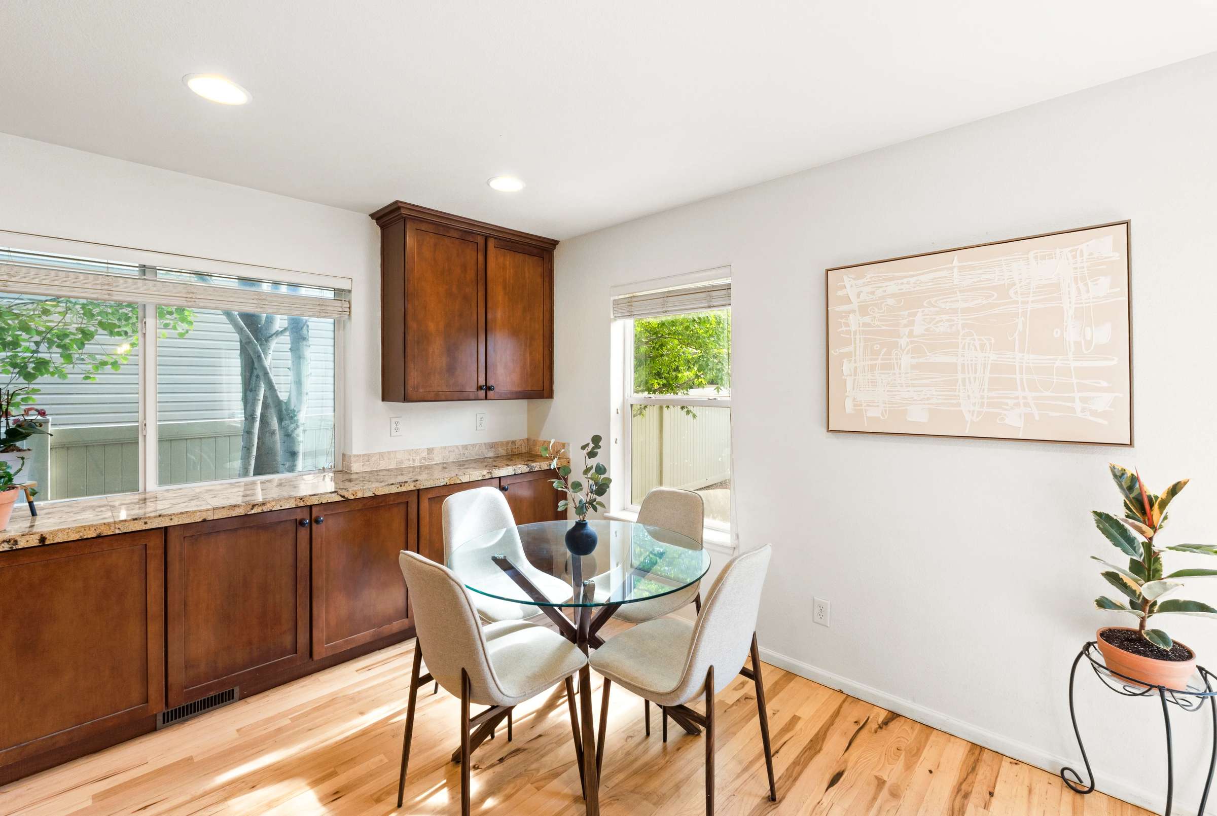 18 of 51. Enjoy slow mornings around the table in the eat-in kitchen.