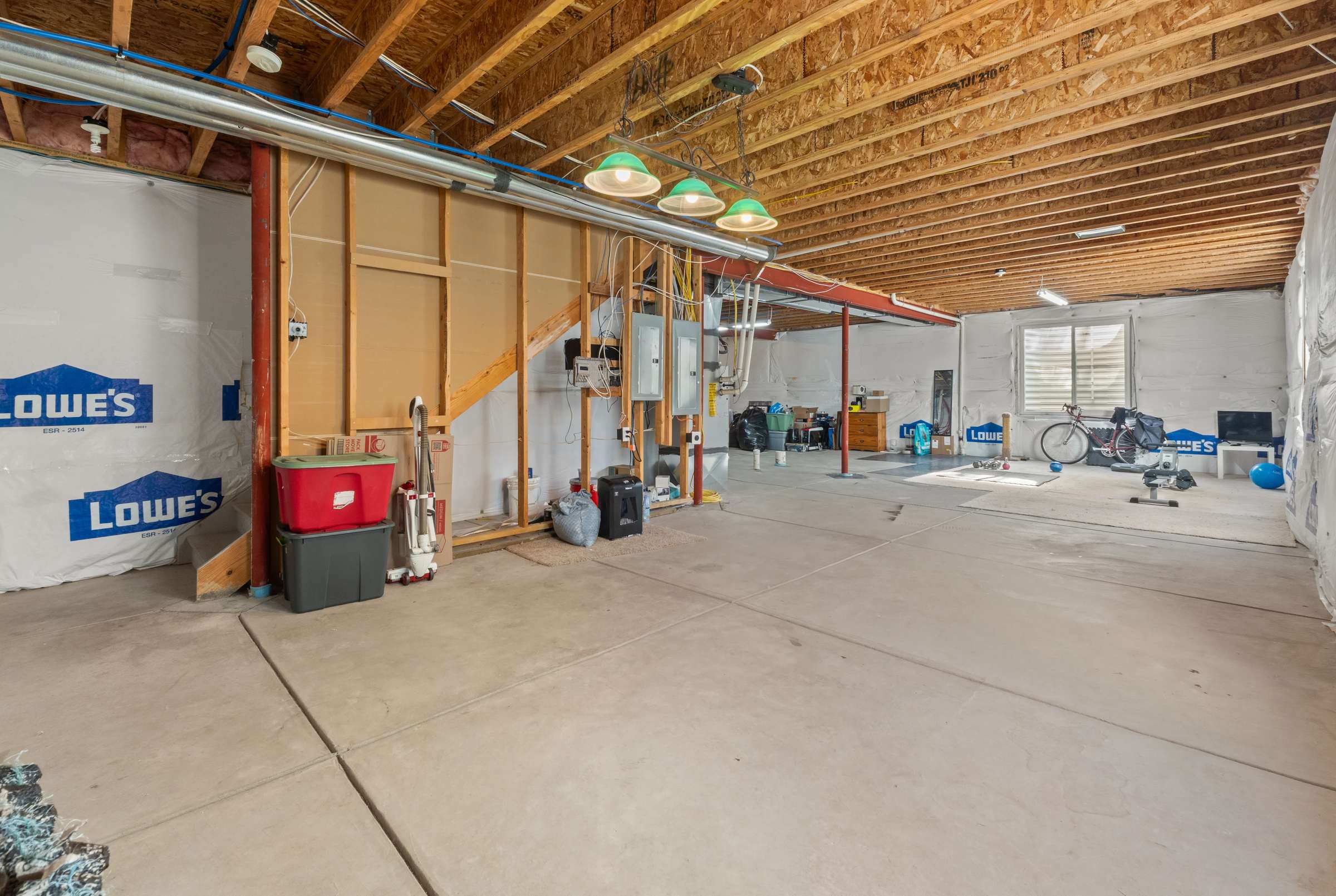 38 of 51. An unfinished basement provides 1300 sq. ft. of additional space to address all your needs.