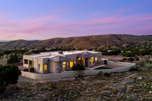 Custom Placitas Beauty Featuring Panoramic Views and Exceptional Design