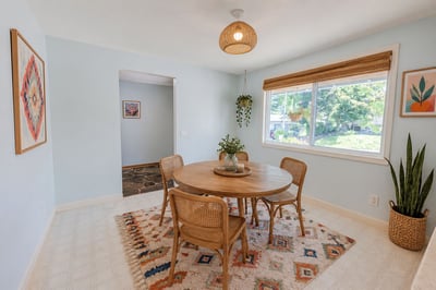 Kitchen Nook Virtually Staged & Painted