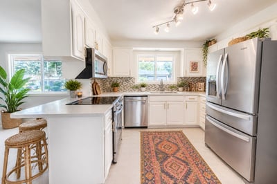 Kitchen Virtually Staged & Painted