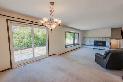 Dining Rm with Slider to Backyard Patio
