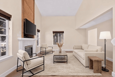 Virtually Staged Living room
