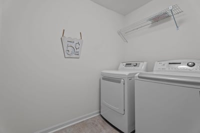 Large laundry room - great storage.