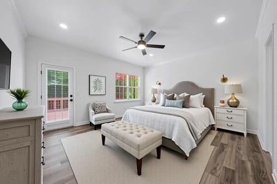 Virtually Staged Primary Bedroom