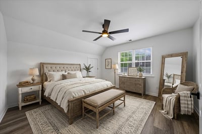 Virtually Staged Bedroom
