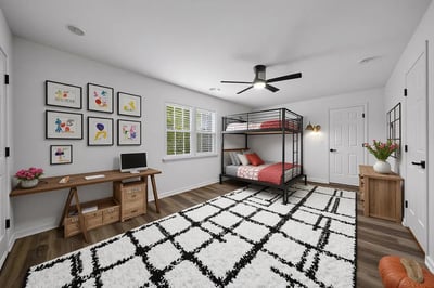 Virtually Staged Bedroom