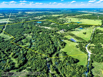 PROPERTY AERIAL...Property Outlines Are Approx And For Illustration Only