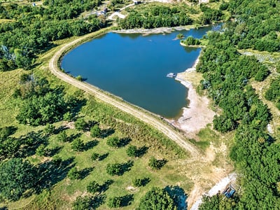 LAKE AND LAND VIEWS