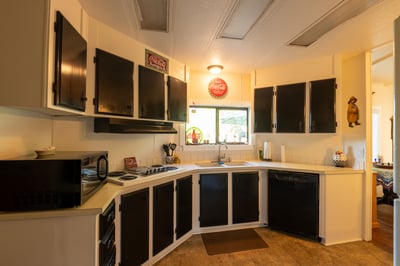 ALL ELECTRIC KITCHEN WITH AMPLE CABNETRY