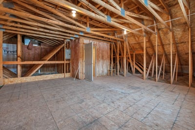 2nd Floor Unfinished Storage Space