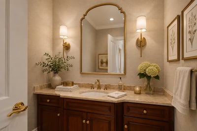 Alternate design idea for the first floor powder room.
