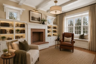 First floor office or den.