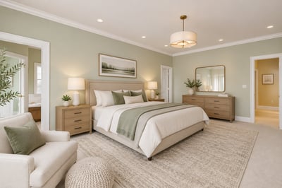 First floor primary suite