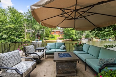 Terrace's entertaining area