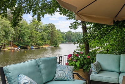 Lake views from the terrace