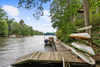 View of lake from the dock