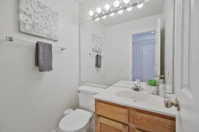 Guest half bath on main level
