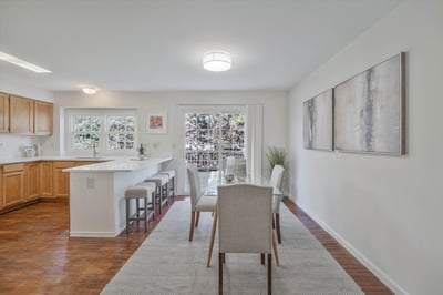 Dining and kitchen