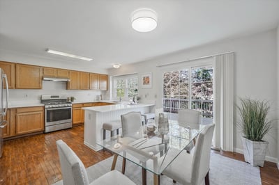 Dining and kitchen