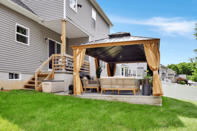 Covered Back Porch, Patio & Gazebo
