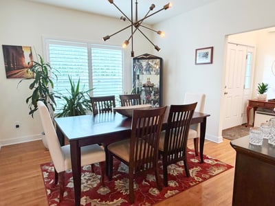 Formal Dining Room w/ Chandelier