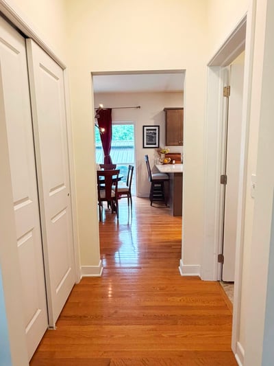 Pantry Closet and Mudroom off Kitchen and Garage