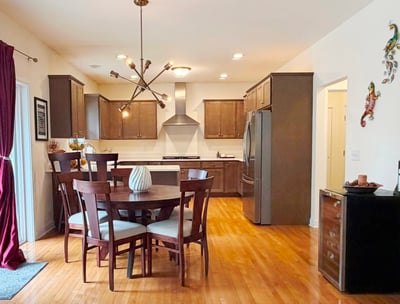 Eat-in Kitchen w/ Sliding Door to Porch, Patio & Yard