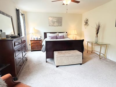 Primary Bedroom w/ Ceiling Fan/Light