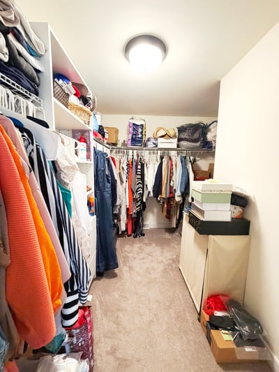 Primary BR Walk-in Closet w/ a Built-in Dresser